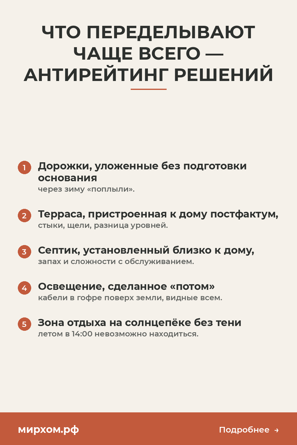 Что переделывают чаще всего — антирейтинг решений